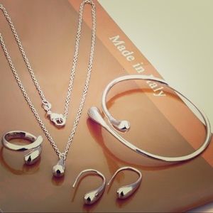 4 Piece 925 Sterling Silver Jewelry Set